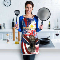 Philippines and United States Semiquincentennial Apron Eagle and National Flag Style LT03 - Polynesian Pride