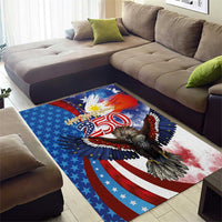 Philippines and United States Semiquincentennial Area Rug Eagle and National Flag Style