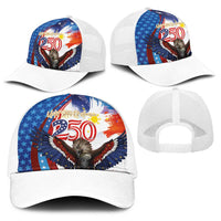 Philippines and United States Semiquincentennial Baseball Net Cap Eagle and National Flag Style LT03 - Polynesian Pride