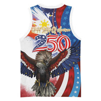 Philippines and United States Semiquincentennial Basketball Jersey Eagle and National Flag Style LT03 - Polynesian Pride
