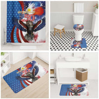 Philippines and United States Semiquincentennial Bathroom Set Eagle and National Flag Style LT03 - Polynesian Pride