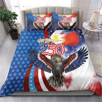 Philippines and United States Semiquincentennial Bedding Set Eagle and National Flag Style LT03 - Polynesian Pride