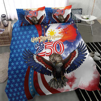 Philippines and United States Semiquincentennial Bedding Set Eagle and National Flag Style LT03 - Polynesian Pride
