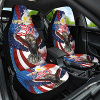 Philippines and United States Semiquincentennial Car Seat Cover Eagle and National Flag Style LT03 One Size Multicolor - Polynesian Pride