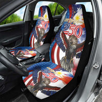 Philippines and United States Semiquincentennial Car Seat Cover Eagle and National Flag Style LT03 - Polynesian Pride