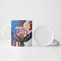 Philippines and United States Semiquincentennial Ceramic Mug Eagle and National Flag Style LT03 - Polynesian Pride