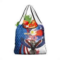 Philippines and United States Semiquincentennial Grocery Bag Eagle and National Flag Style LT03 1-pack One Size Multicolor - Polynesian Pride