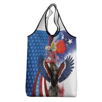 Philippines and United States Semiquincentennial Grocery Bag Eagle and National Flag Style LT03 - Polynesian Pride
