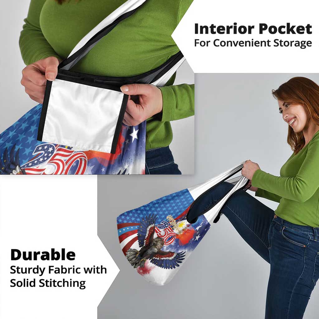 Philippines and United States Semiquincentennial Grocery Bag Eagle and National Flag Style LT03 - Polynesian Pride