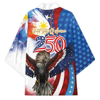Philippines and United States Semiquincentennial Kimono Eagle and National Flag Style