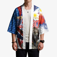 Philippines and United States Semiquincentennial Kimono Eagle and National Flag Style