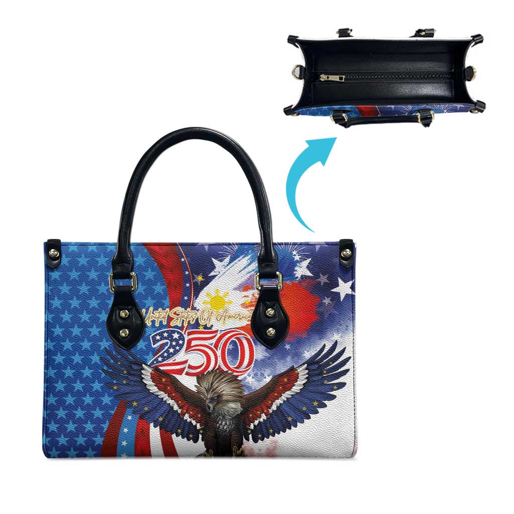 Philippines and United States Semiquincentennial Leather Bag Eagle and National Flag Style LT03 - Polynesian Pride