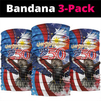 Philippines and United States Semiquincentennial Neck Gaiter Eagle and National Flag Style