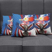 Philippines and United States Semiquincentennial Pillow Cover Eagle and National Flag Style