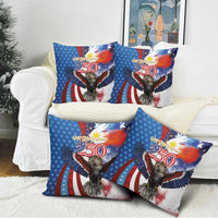 Philippines and United States Semiquincentennial Pillow Cover Eagle and National Flag Style