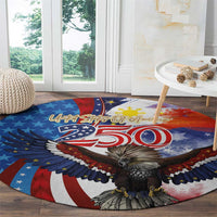 Philippines and United States Semiquincentennial Round Carpet Eagle and National Flag Style LT03 - Polynesian Pride