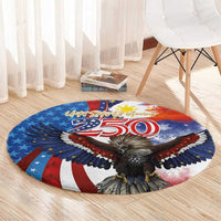 Philippines and United States Semiquincentennial Round Carpet Eagle and National Flag Style LT03 - Polynesian Pride