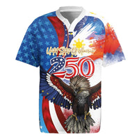 Philippines and United States Semiquincentennial Rugby Jersey Eagle and National Flag Style LT03 Multicolor - Polynesian Pride