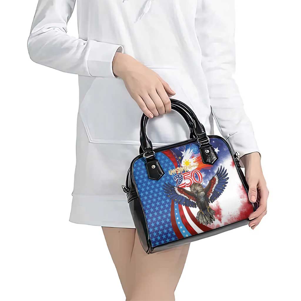 Philippines and United States Semiquincentennial Shoulder Handbag Eagle and National Flag Style LT03 - Polynesian Pride