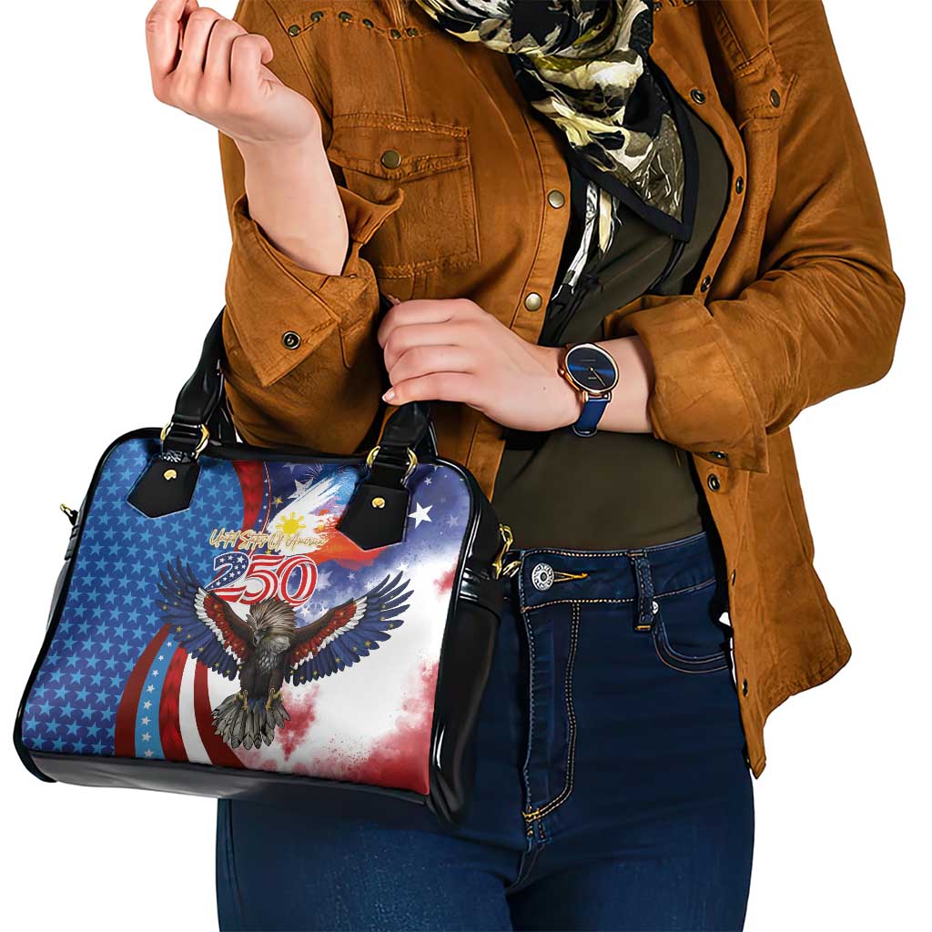 Philippines and United States Semiquincentennial Shoulder Handbag Eagle and National Flag Style LT03 - Polynesian Pride