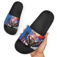 Philippines and United States Semiquincentennial Slide Sandals Eagle and National Flag Style