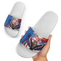 Philippines and United States Semiquincentennial Slide Sandals Eagle and National Flag Style