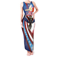 Philippines and United States Semiquincentennial Tank Maxi Dress Eagle and National Flag Style LT03 Women Multicolor - Polynesian Pride