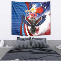 Philippines and United States Semiquincentennial Tapestry Eagle and National Flag Style LT03 - Polynesian Pride