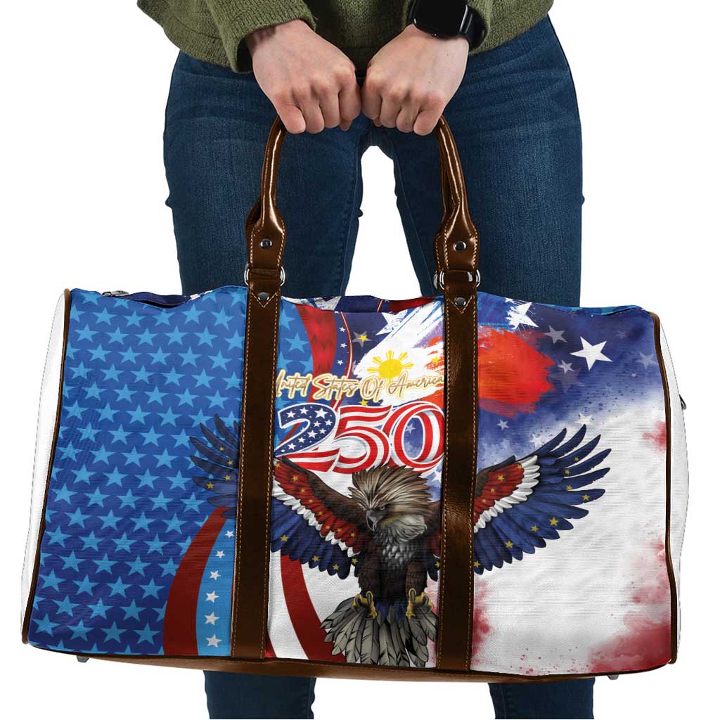 Philippines and United States Semiquincentennial Travel Bag Eagle and National Flag Style LT03 Multicolor - Polynesian Pride