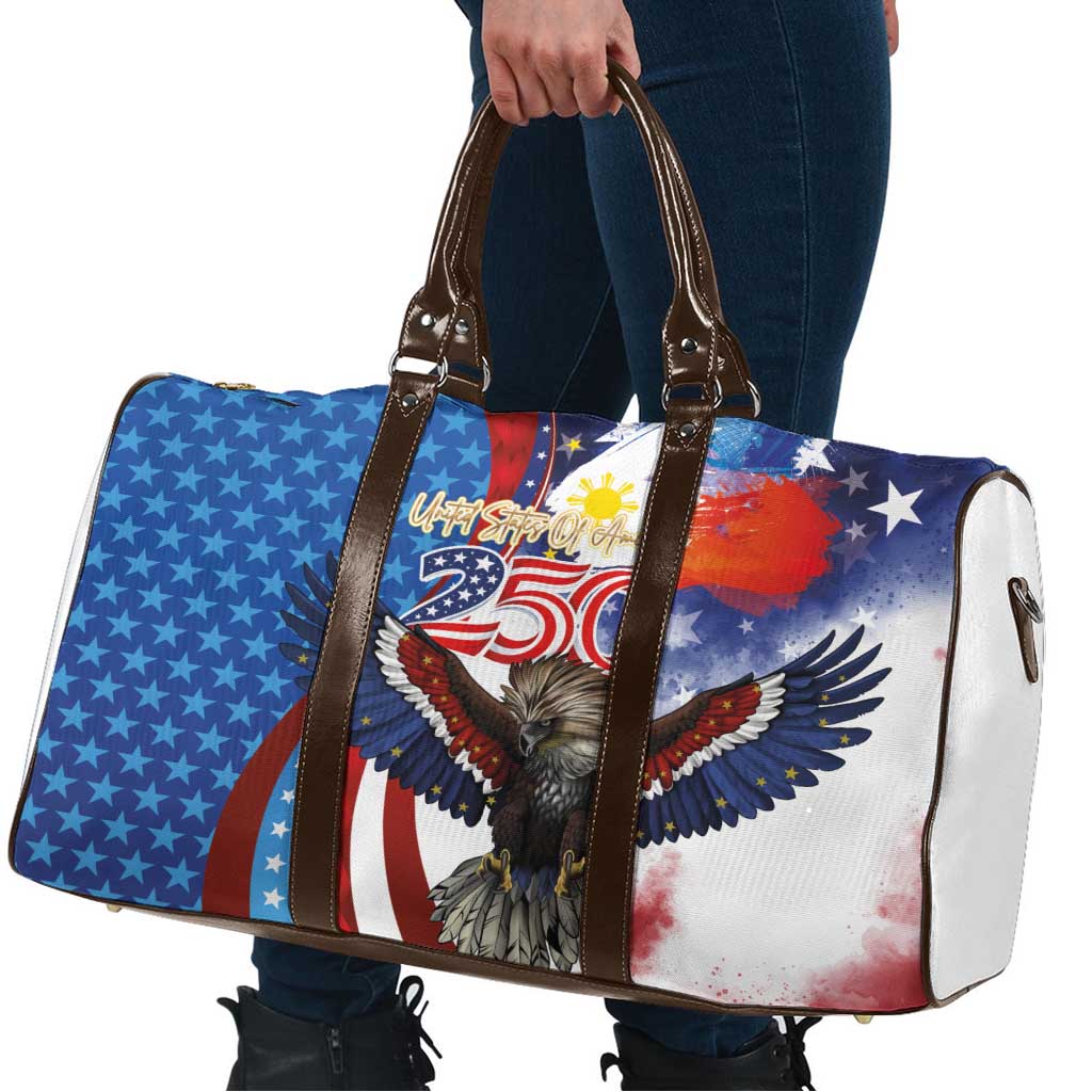 Philippines and United States Semiquincentennial Travel Bag Eagle and National Flag Style LT03 - Polynesian Pride