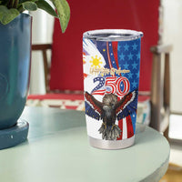 Philippines and United States Semiquincentennial Tumbler Cup Eagle and National Flag Style LT03 - Polynesian Pride