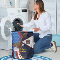 American Samoa and United States Semiquincentennial Laundry Basket Bald Eagle with National Flag Style LT03 - Polynesian Pride