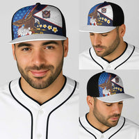 American Samoa and United States Semiquincentennial Baseball Net Cap Bald Eagle with National Flag Style LT03 - Polynesian Pride