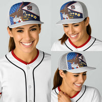 American Samoa and United States Semiquincentennial Baseball Net Cap Bald Eagle with National Flag Style LT03 - Polynesian Pride