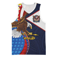 American Samoa and United States Semiquincentennial Basketball Jersey Bald Eagle with National Flag Style LT03 Unisex Multicolor - Polynesian Pride