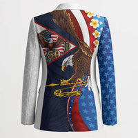American Samoa and United States Semiquincentennial Blazer Bald Eagle with National Flag Style LT03 - Polynesian Pride