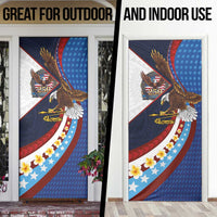 American Samoa and United States Semiquincentennial Door Cover Bald Eagle with National Flag Style LT03 - Polynesian Pride