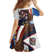 American Samoa and United States Semiquincentennial Family Matching Off The Shoulder Long Sleeve Dress and Hawaiian Shirt Bald Eagle with National Flag Style
