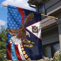 American Samoa and United States Semiquincentennial Garden Flag Bald Eagle with National Flag Style LT03 - Polynesian Pride