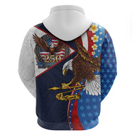 American Samoa and United States Semiquincentennial Hoodie Bald Eagle with National Flag Style LT03 - Polynesian Pride