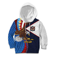 American Samoa and United States Semiquincentennial Kid Hoodie Bald Eagle with National Flag Style LT03 Hoodie Multicolor - Polynesian Pride