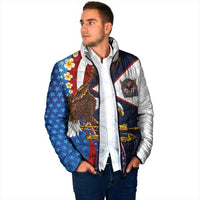 American Samoa and United States Semiquincentennial Padded Jacket Bald Eagle with National Flag Style