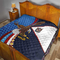 American Samoa and United States Semiquincentennial Quilt Bald Eagle with National Flag Style LT03 - Polynesian Pride