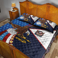 American Samoa and United States Semiquincentennial Quilt Bed Set Bald Eagle with National Flag Style LT03 - Polynesian Pride