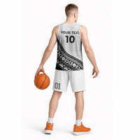 Custom Fijian Rugby Basketball Jersey Tapa Pattern and Palm Tree Tribal LT03 - Polynesian Pride
