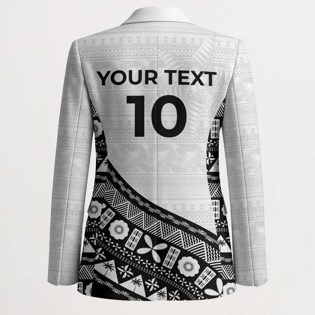 Custom Fijian Rugby Blazer Tapa Pattern and Palm Tree Tribal LT03 - Polynesian Pride