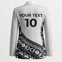Custom Fijian Rugby Blazer Tapa Pattern and Palm Tree Tribal LT03 - Polynesian Pride