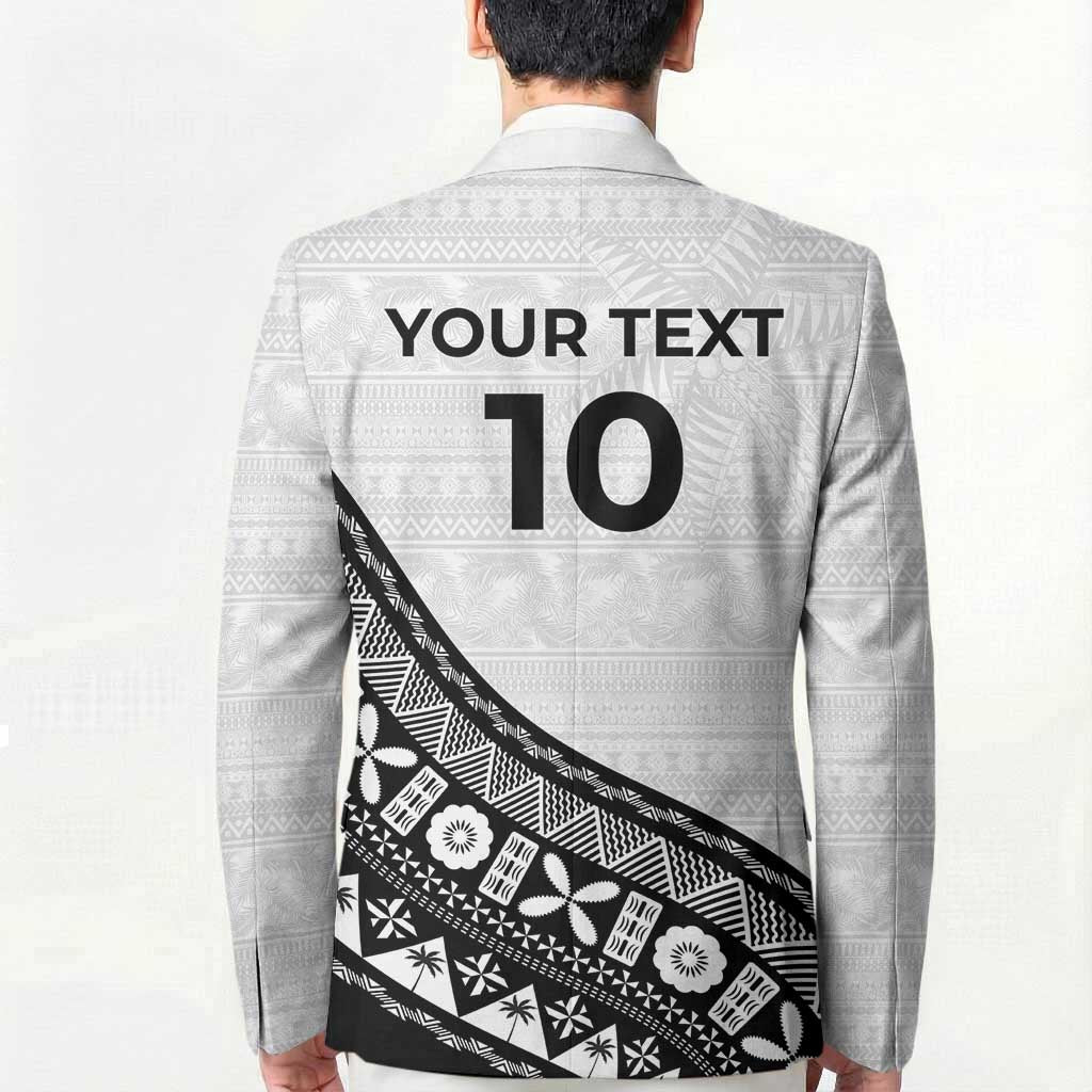 Custom Fijian Rugby Blazer Tapa Pattern and Palm Tree Tribal LT03 - Polynesian Pride