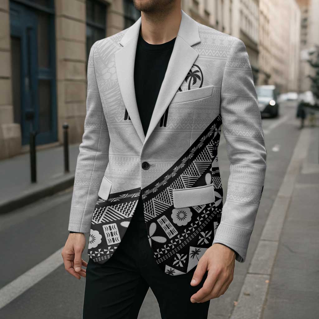 Custom Fijian Rugby Blazer Tapa Pattern and Palm Tree Tribal LT03 - Polynesian Pride