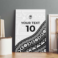 Custom Fijian Rugby Canvas Wall Art Tapa Pattern and Palm Tree Tribal LT03 - Polynesian Pride